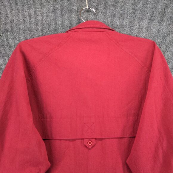 Lee Mens Button-Up Shirt Red Small Long Sleeve Chest Pocket Vented Curved Hem - Picture 7 of 12